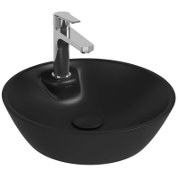 Раковина Isvea SistemaY Soft 10SY65045SV-2N накладная, Ø45 см, черный матовый