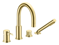 Смеситель на борт ванны Boheme Uno 460-G Золото