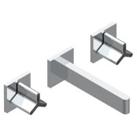 THG THG ICON-X CARBONE GOLD Смеситель для раковины, настенный, цвет: хром