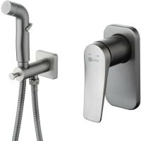 Гигиенический душ со смесителем Lemark Bronx LM3719GM Графит