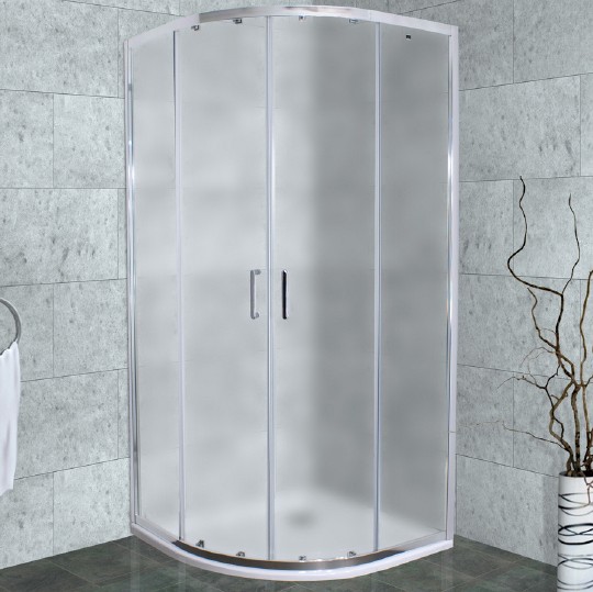 душевой уголок timo altti 90×90 altti-609f профиль хром, стекло матовое