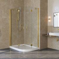 Душевой уголок Vegas Glass AFS-Fux 110*100 09 01 профиль золото, стекло, стекло прозрачное