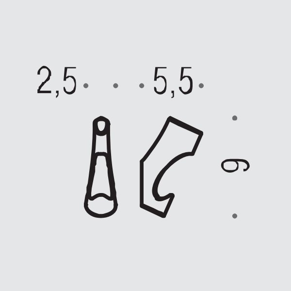 Крючок Colombo Land CD77 двойной, хром