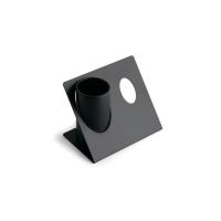 Подставка для зубной щетки и стакана Bertocci Trecento 125 4801 0800, настольная, цвет: черный матовый