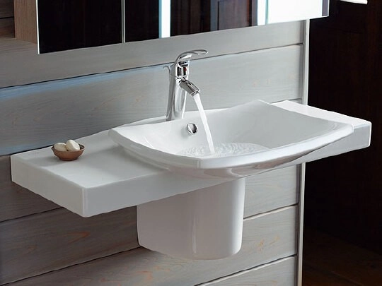 раковина подвесная/накладная jacob delafon escale e1280-00 100 см