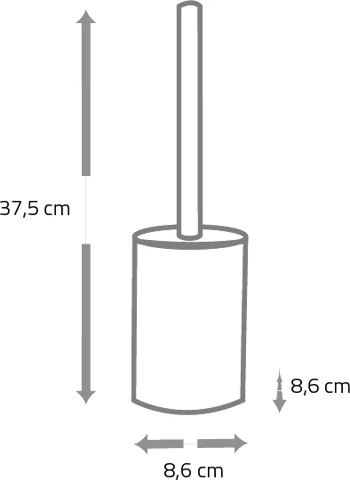 Ёршик для унитаза Ridder Victoria 2245400 полупрозрачный