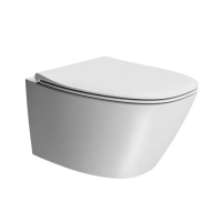 Унитаз подвесной GSI MODO+ 8415FR209 безободковый, белый матовый Унитаз подвесной GSI MODO+ 8415FR209 безободковый, белый матовый