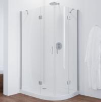 Душевой уголок Vegas Glass AFS-F 120*90 07 01 профиль матовый хром, стекло прозрачное