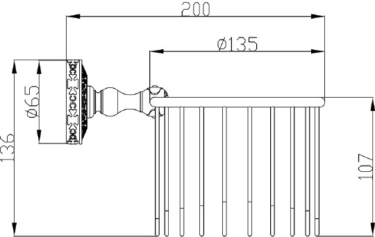 Держатель запасного рулона ZorG BR AZR 27 BR цвет бронза