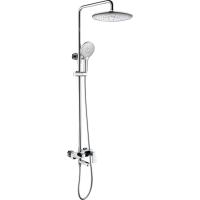 Душевая система Bravat Riffle F6336370CP-A-RUS с изливом, верхним душем, ручная лейка, цвет хром