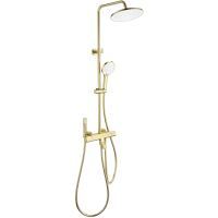 Душевая система Wonzon & Woghand The One WW-B3094-BG 255 мм, с термостатом, золотой матовый