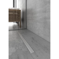 Душевой лоток Berges B1 Keramik 400 090115 с решеткой хром матовый