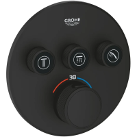 Термостат для ванны Grohe Grohtherm SmartControl 29508KF0 встраиваемый, черный матовый