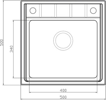 кухонная мойка seaman eco roma smr-5050a с клапан-автоматом