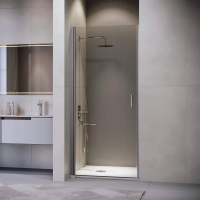 Душевая дверь в нишу RGW Leipzig LE-003-Gg 900х1950 профиль серый, стекло прозрачное