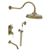 Душевая система Elghansa встраиваемая 54C0986-Bronze (Set-26) с верхним душем 200 мм, бронза