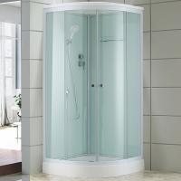 Душевая кабина Black&White Galaxy 80х80 8501800 профиль Серебристый хром задняя стенка Белая