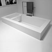 Ванны из материала Corian 180 см Antonio Lupi Biblio BIBLIO80 Bianco/cr белая