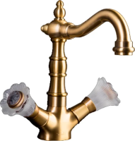 Смеситель для раковины Boheme Camelia 312 Бронза