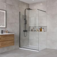 Душевая перегородка BelBagno Kraft 120 KRAFT-L-1-120-C-Cr профиль Хром стекло прозрачное