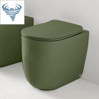 Унитаз безободковый пристенный Kerasan Nolita 531911 Tornado, с креплениями WB5N, цвет: Verde muschio
