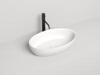 Раковина накладная Salini Alda 110621M 58х35 см, цвет белая матовая