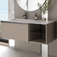 Тумба под раковину Boheme Armadi Art Quatro 6 120 790-M6-120-D-A подвесная Daphne профиль Антрацит