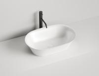 Раковина накладная 60х39 см.Salini Mona 110821M, S-Stone, цвет: белый