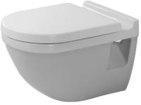 Унитаз подвесной Duravit Starck 3 2200090000, без сиденья, цвет белый.