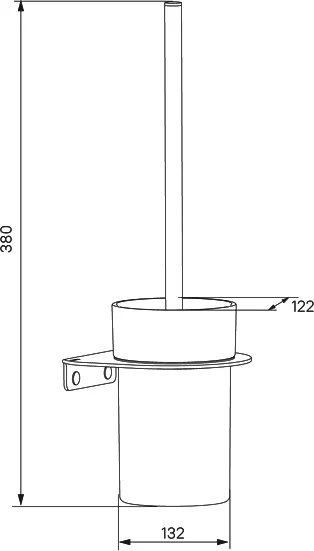 Ёршик для унитаза Iddis NOAWTG0i47 белый матовый