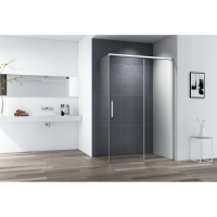 Душевой уголок 140x80 см Cezares DUET SOFT-M-AH-1-140/80-C-Cr прозрачное