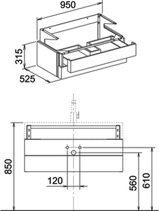 тумба под раковину keuco edition 300 белая \ шпон дуба 95 см 30384 389000