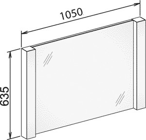 зеркало keuco royal 60 100 см 11698 012800