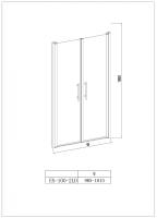 Дверь для душевой кабины в нишу Esbano ESDN1002LD 100×195 без поддона Дверь для душевой кабины в нишу Esbano ESDN1002LD 100×195 без поддона
