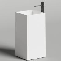 Salini Salini Armonia Square 01 Раковина напольная 45х45х90см., без отв., мат-л: S-Stone, цвет: белый матовый