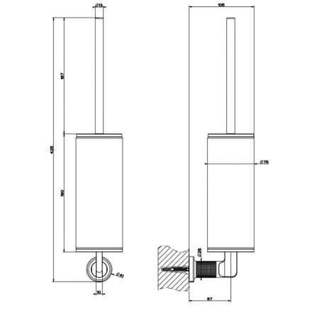Ёршик для унитаза Gessi Inciso 58519#299