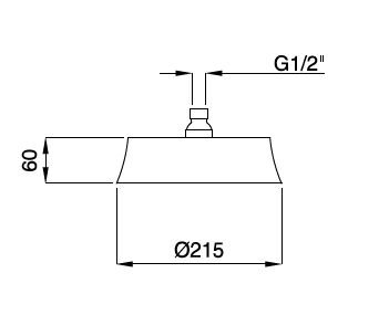 верхний душ cezares czr-u-sp5-22-02 бронза
