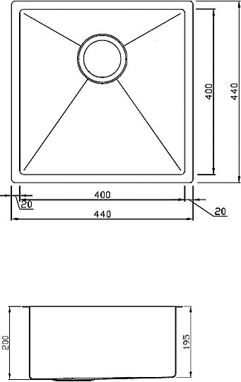 кухонная мойка seaman eco marino sme-440