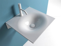 Раковина Scarabeo Teorema 2.0 6102 подвесная, прямоугольная, 36x46 см, белая