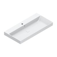 Раковина Catalano Zero 0121001001 100x50 см, с 1 отв., белый глянцевый