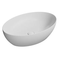 Раковина GSI Pura 8842PVC09 накладная, 60x42 см, Белый матовый