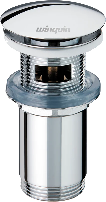 Донный клапан Wirquin Клик-клак 30723390 для раковины, с переливом, хром