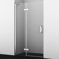 Дверь для душевой кабины WasserKRAFT Aller 120 L 10H05LWHITE профиль хром, стекло прозрачное