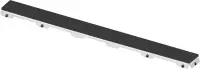 Решетка TECE TECEdrainline 601592: прямая, стекло, 150 см, черная