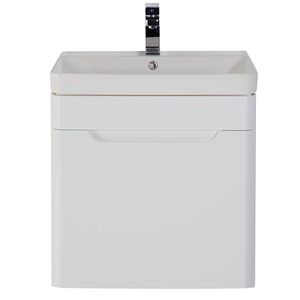 тумба с раковиной aquanet софия 60 212586 подвесная белый глянец