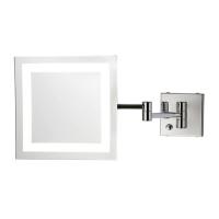 Косметическое зеркало Bertocci Specchi 188 6230 0000 настенное, с LED-подсветкой, выкл., увел. х3, двойной рычаг, хром