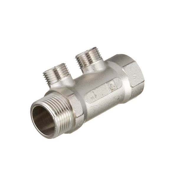 коллектор valtec 1 вр(г) х 2 выхода 1/2 нр(ш) х 1 нр(ш) (vtc.500.n.0602)