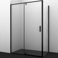 Душевой уголок WasserKRAFT Elbe 100x90 74P22 профиль черный матовый, стекло прозрачное
