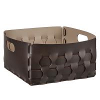 Корзина ADJ Dubai 2045.06/04 для белья, квадратная, 35x35xH20 см, шоколад/капучино