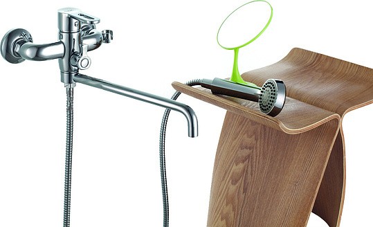 смеситель для ванны с душем d&k paulinus rhein da1353301 универсальный